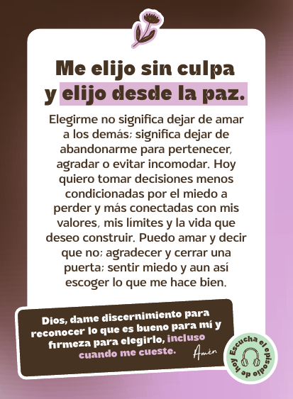 Me elijo sin culpa
