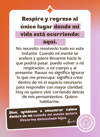 Respiro y regreso